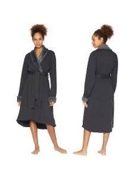 14. UGG Duffield brown Fleece Robe , Size Small